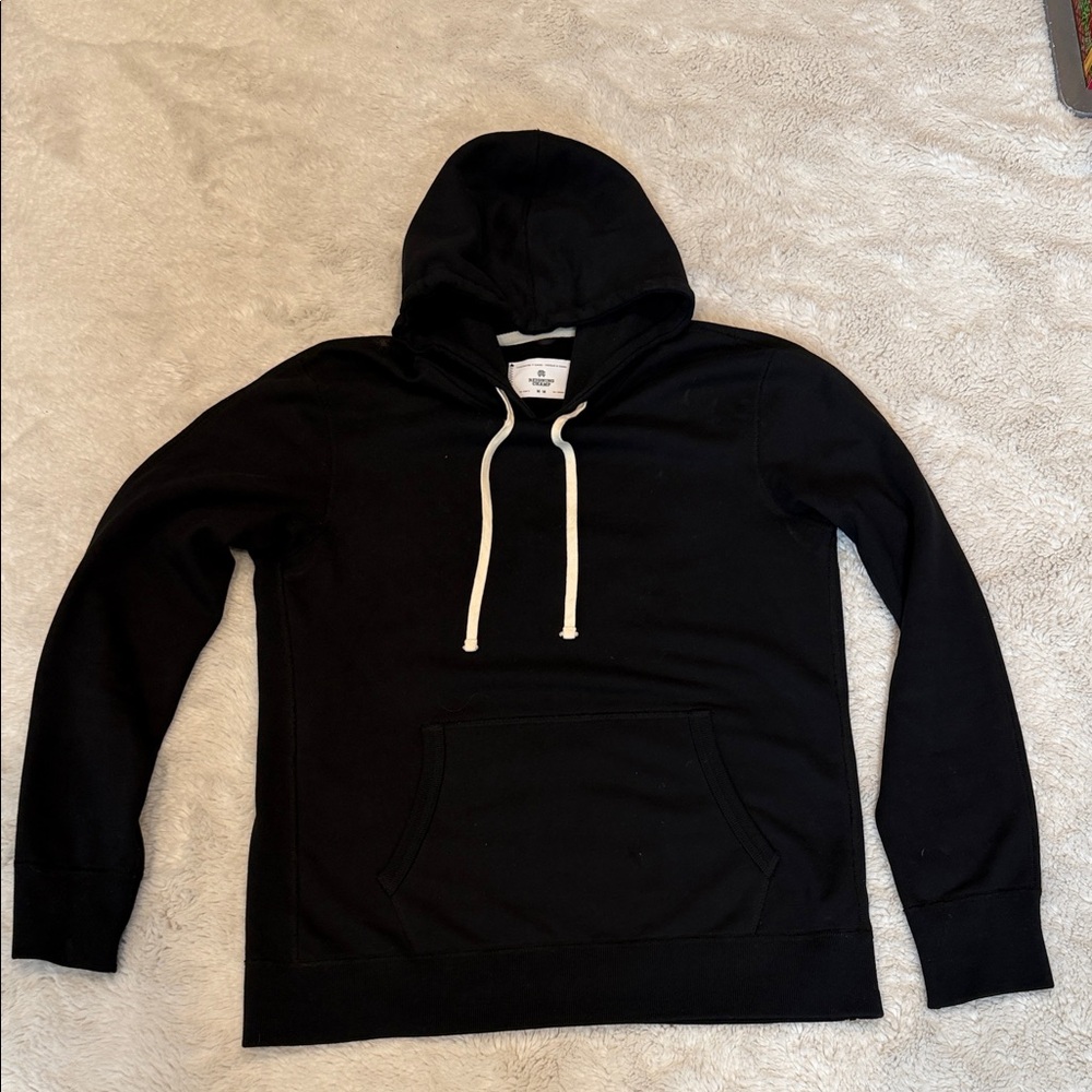 Reigning Champ Black Hoodie Sweater Medium